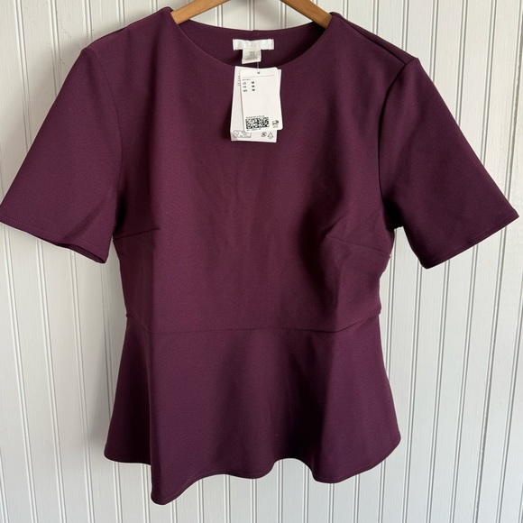 H&M Tops - H&M Dark Purple Top Size M New
